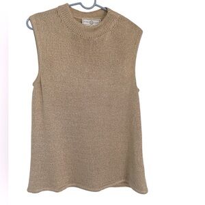 St. John Gold Sleeveless Knit